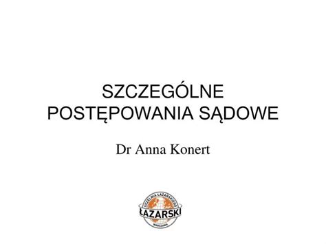 Ppt Szczeg Lne Post Powania S Dowe Powerpoint Presentation Free