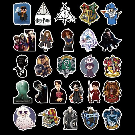 Harry Potter Stickers 30 100pcs Movie Stickers Etsy