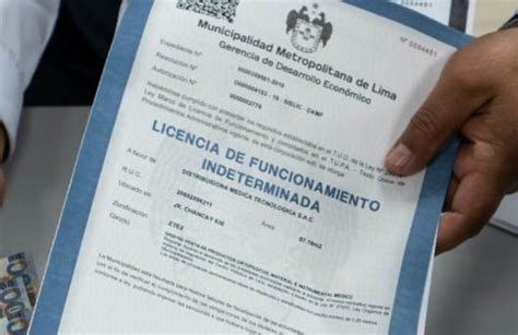 Requisitos Para Sacar Mi Licencia De Funcionamiento Per