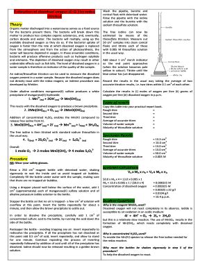 Fillable Online Estimation Of Dissolved Oxygen D Fax Email Print