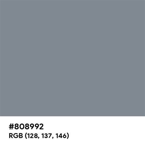 Antique Pewter Color Hex Code Is 808992