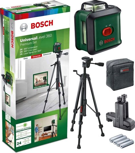 Laser krzyżowy Bosch UniversalLevel 360 24 m ze statywem uchwyt