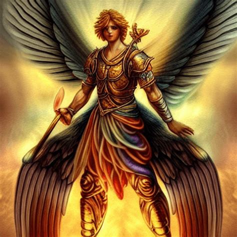 Fantasy Warrior Archangel Michael Art · Creative Fabrica