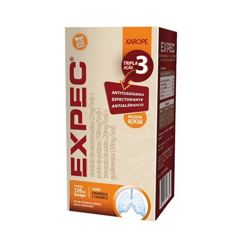 O Xarope Expec Dá Sono - Expec Xarope 120ml - drogariacatarinense