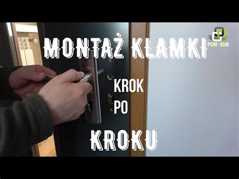 Prosty montaż klamki w drzwiach wejściowych pokojowych wewnętrznych