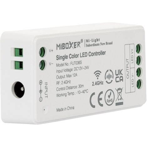 LED Controller Dimmbar Einfarbig 12 24V DC MiBoxer FUT036S Einfarbig