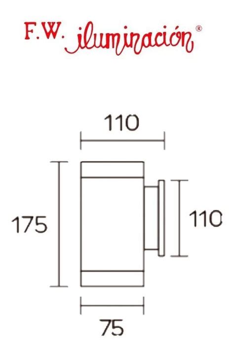 Aplique Exterior Unidireccional Aluminio Negro Fw 2025 1 Copilan