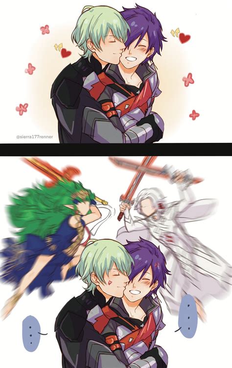 Fire Emblem Warriors Anime Characters Hugging