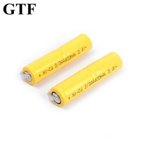 GTF 2 3AA 2 4V Ni CD Battery 400mAh Battery Pack Nickel Cadmium