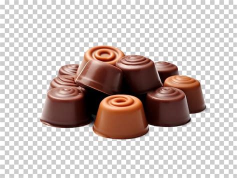 Surtido De Dulces De Chocolate Aislado Sobre Fondo Transparente Png Psd