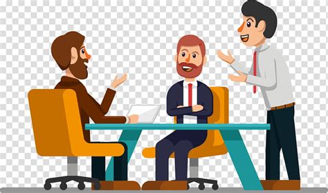 People Conversation Cartoon Social Group Job Sharing Sitting