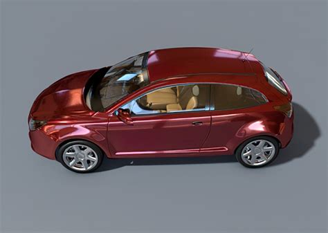 Red Car 3d Model Cinema 4d Files Free Download Cadnav