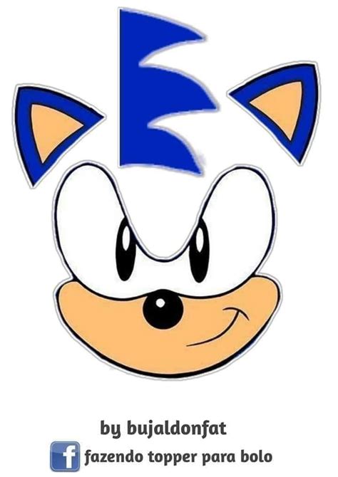 Rosto Do Sonic Para Imprimir - Rosto Do Sonic Para Imprimir