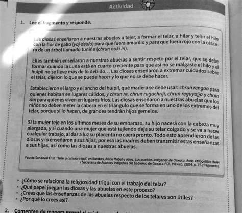 Solved Ayuda Me Puede Ayudar Con Las Preguntas Porfa Actividad Lee El