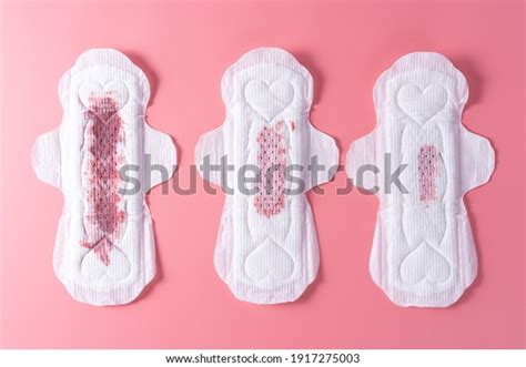 Set Different Used Sanitary Pad Sanitary Stock Photo 1917275003