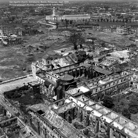 San Agustin Church Intramuros Manila Philippines Sept 1945 A