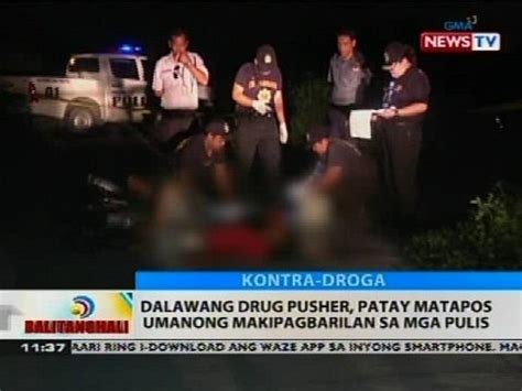 Dalawang Drug Pusher Patay Matapos Umanong Makipagbarilan Sa Mga Pulis