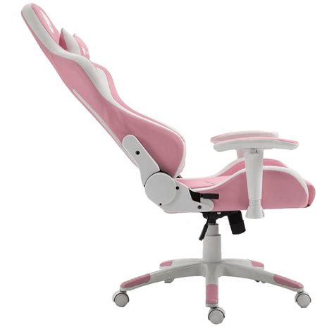 Cadeira Gamer Rosa E Branca - Cadeira Gamer Terabyte Pink Throne, Reclinável, 2D, Rosa e Branco