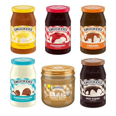 6 Pack Smuckers Ice Cream Topping Variety Pack Shop Black Friday