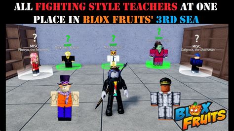fighting style teachers  blox fruits  roblox