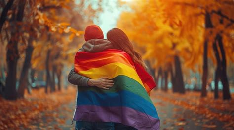 Bisexual Lesbian Woman Transgender Holds Lgbt Flag Pride Day Premium Ai Generated Image