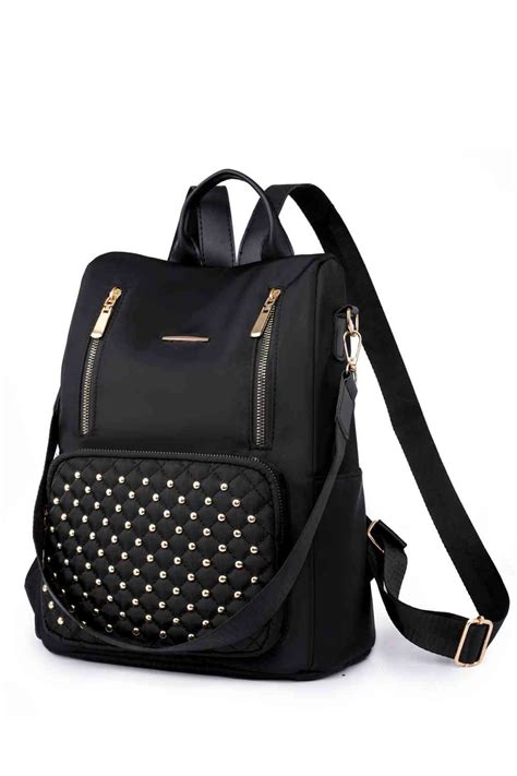 Zipper Pocket Beaded Backpack - Chic escape for the fashionable advent ...