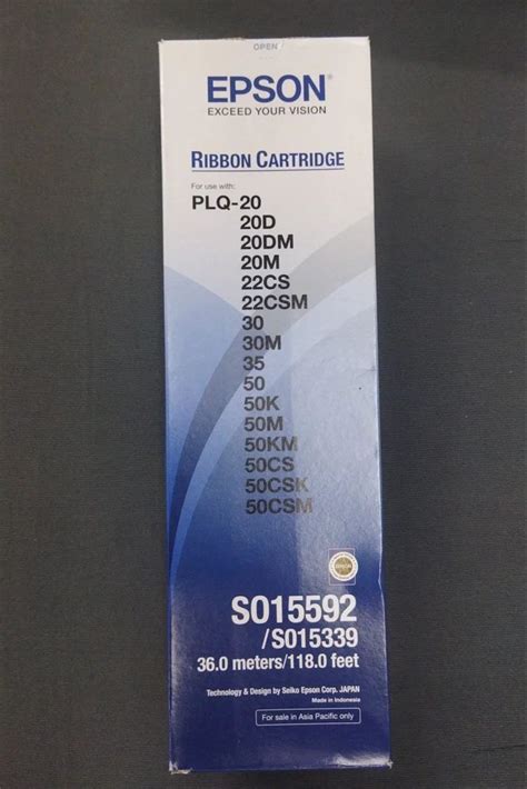 Black Epson Plq Ribbon Cartridge Pages At Rs Piece In