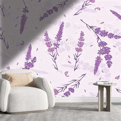 Yanfenqi Perl And Stick Wallpaper Purple Contact Paper Pattern Lavender