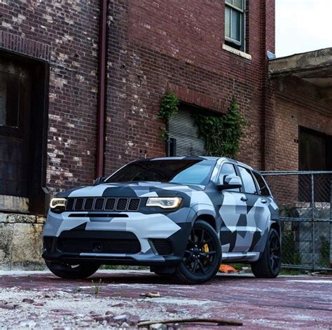 Abstract Camo Wrap On Jeep Trackhawk Camo Wraps Jeep Grand Cherokee Jeep