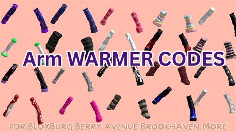 Arm WARMER CODE Sfor Bloxburg Berry Avenue Roblox Aesthetic