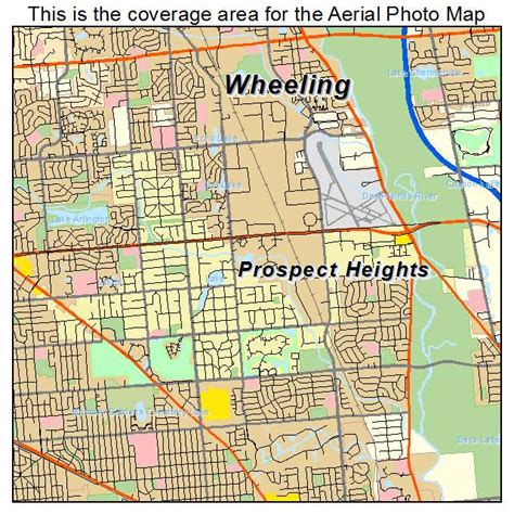 Aerial Photography Map of Prospect Heights, IL Illinois