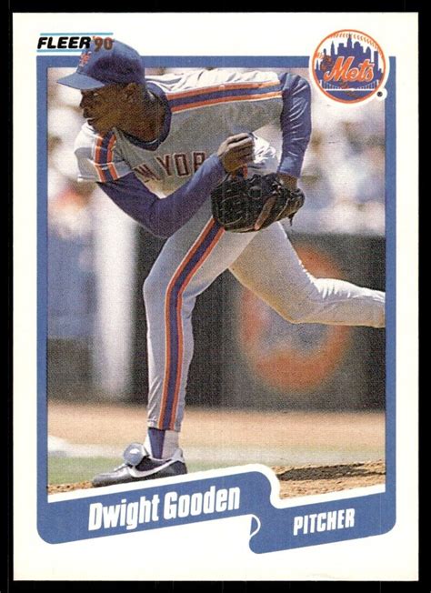 1990 Fleer Baseball Card Dwight Gooden New York Mets 204 EBay