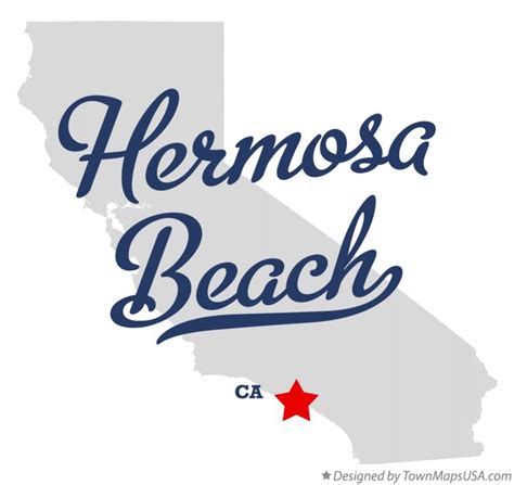 Map of Hermosa Beach, CA, California