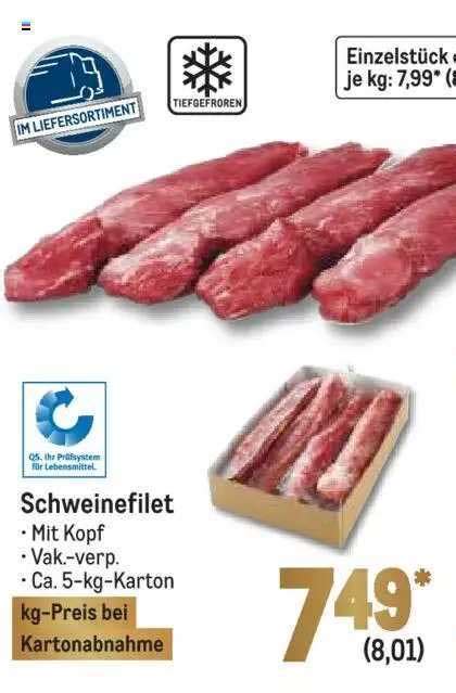 Schweinefilet Angebot Bei Metro Prospekte De