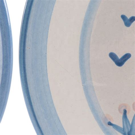 M.A. Hadley "Country Scene Blue" Stoneware Dinnerware | EBTH