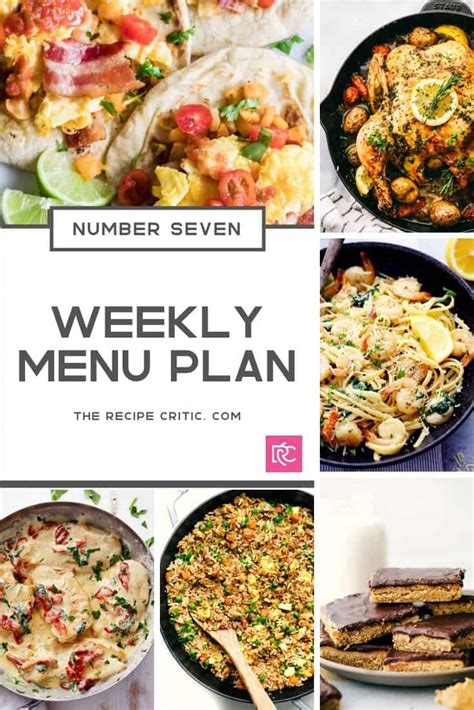 Weekly Meal Plans The Recipe Critic