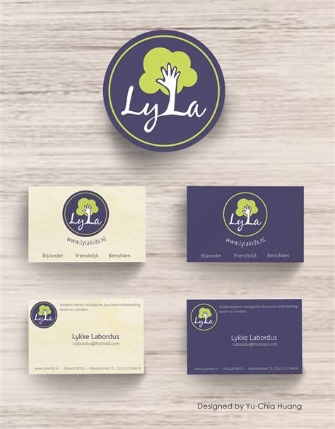 Lyla's logo and business card - Yu-Chia