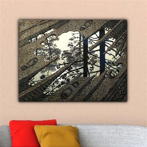 Puddle By Mc Escher Canvas Print Maurits Cornelis Escher Print Arts