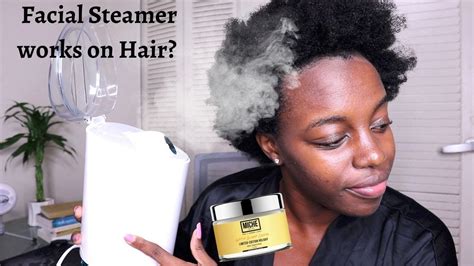 I Tried Deep Conditioning My 4c Natural Hair W A Facial Steamer Youtube