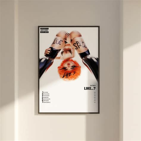 Ice Spice Like. Album Cover Poster, Wall Art, Ice Spice, Like - Etsy