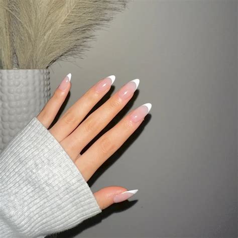 Almond French Tip The Secret To Chic And Timeless Nails HooShout