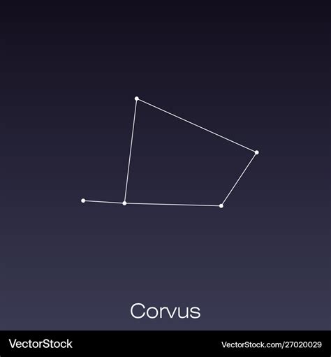 Constellation As It Can Be Seen Naked Eye Vector Image