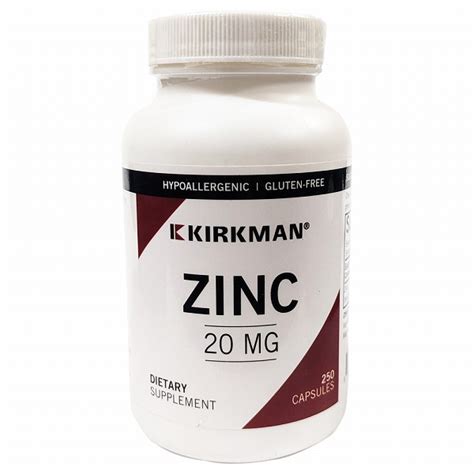 【楽天市場】kirkman ジンク（亜鉛）20mg／250ベジカプセル[zinc／カークマン／サプリメント／アメリカサプリ／サプマート／supmartusa]：supmart Usa