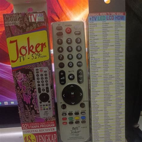 Jual Remote Joker Multi TV LED LCD HDMI UNIVERSAL 529 Tera LEBIH