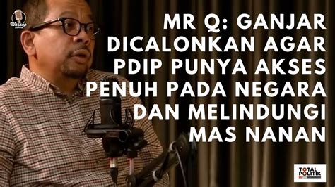 Pencalonan Ganjar Rencana Suksesi Pdip Yang Gagal Mega Puanmaharani