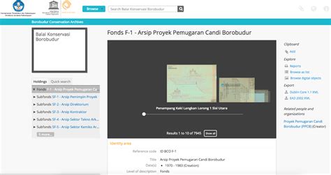 Kajian Kebutuhan Kearsipan Untuk Balai Konservasi Borobudur