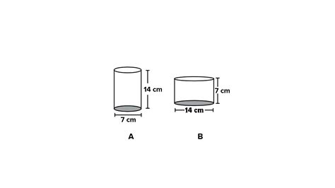 Diameter Of Cylinder A Is Cm And The Height Is Cm Diameter Of