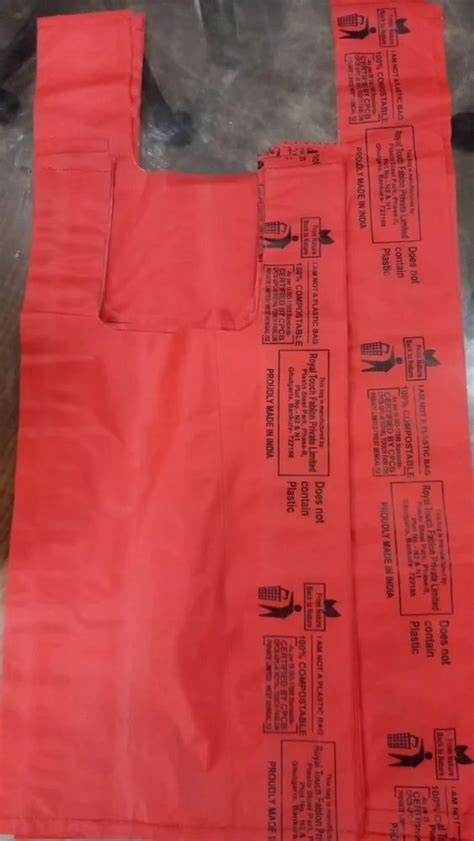 U Cut Plain Compostable Colored Carry Bags Capacity Kg At Rs Kg