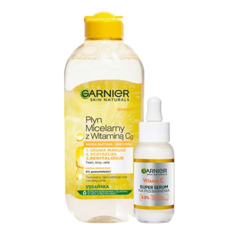 Garnier Vitamin C Serum Do Twarzy P Yn Micelarny Por Wnaj Ceny