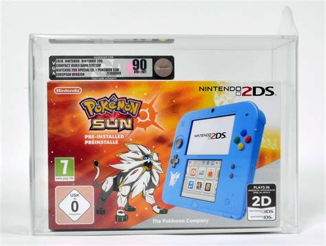 Nintendo 2DS Konsole Pokémon Sun Sonne Special Edition VGA Gold 90 NM